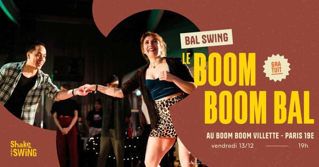 Le Boom Boom Bal 💥 Bal swing Paris 19 - 13 décembre